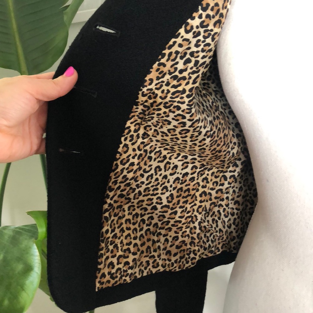 Classic Tahari Blazer, Leopard Print Silk Lining